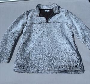 Depart West 2XL Fuzzy Fleece Pullover Grey